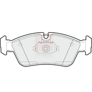 Apec Black Front Brake Pad Set fits BMW 3 1997-2007