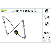 Valeo Electric Window Regulator Lifter Left Front 851718