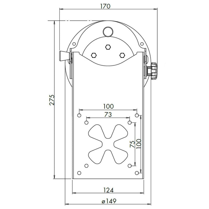 LCD TV Tilting Bracket (Ceiling Mount) Nova - Dynamic Drive