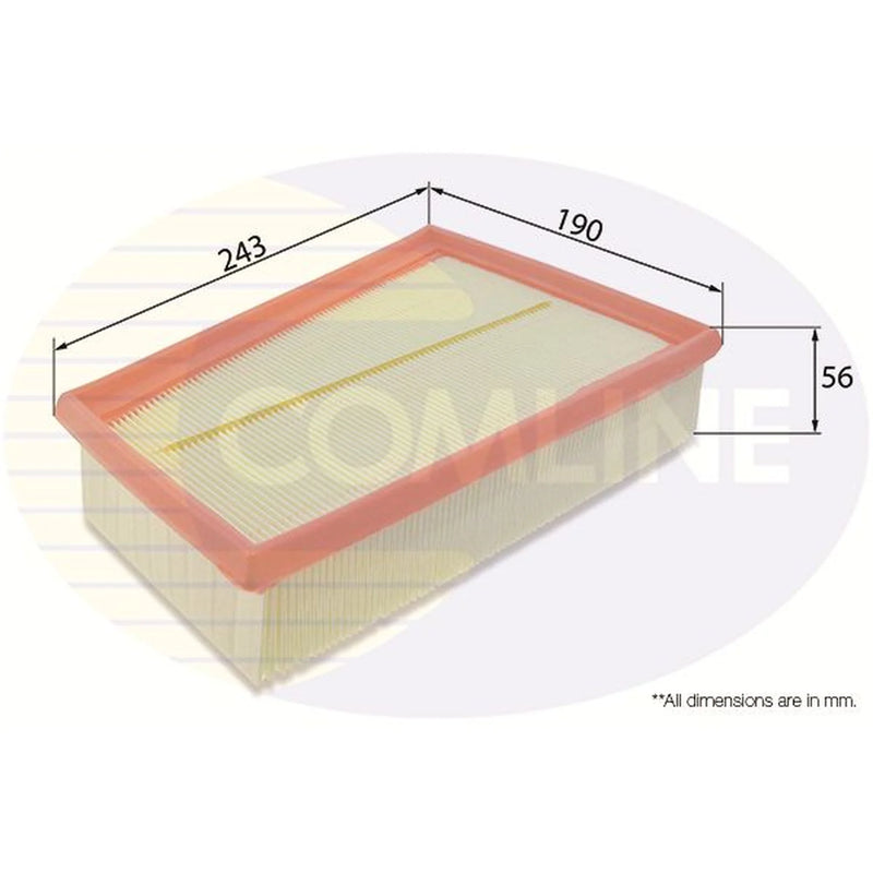 Comline Engine Air Filter fits Mercedes-Benz Citan Dualiner 2012-2021