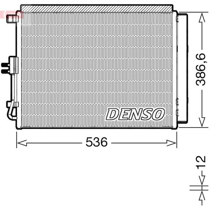 Denso Air Conditioning Condenser fits Hyundai I30 2011-2017 1.4 1.6