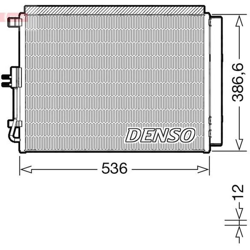 Denso Air Conditioning Condenser fits Hyundai I30 2011-2017 1.4 1.6