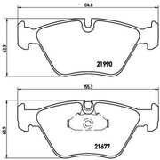 Brembo Front Brake Internally Vented Discs & Pads fits BMW 5 1995-2004