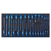 Draper Soft Grip Screwdriver Set in Full Drawer EVA Insert Tray (27 Piece) 63406 Draper - Dynamic Drive