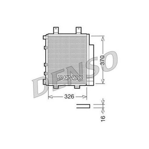 Denso Air Conditioning Condenser fits Daihatsu Charade VI 2003 on 1.0
