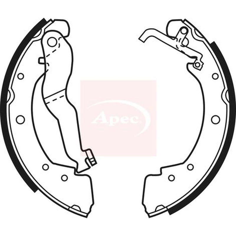 Apec Brake Shoe Set Axle Kit SHU526