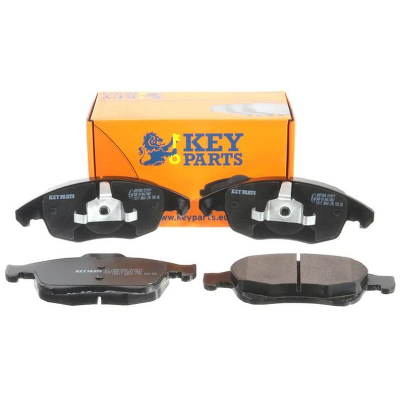 Key Parts 4 x Front Brake Pad Set fits Citroën Berlingo First Box Body 2010 on