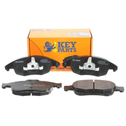 Key Parts 4 x Front Brake Pad Set fits Citroën Berlingo First Box Body 2010 on