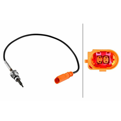 Hella Exhaust Gas Temperature Sensor after soot particulate fi fits VW Passat B7