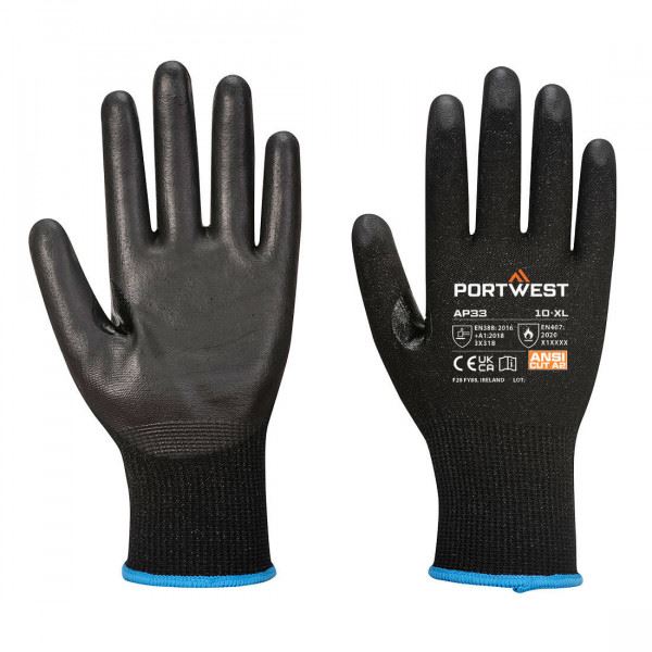 Portwest Lr15 Pu Touchscreen Glove Pk12 Medium AP33K8RM Portwest - Dynamic Drive