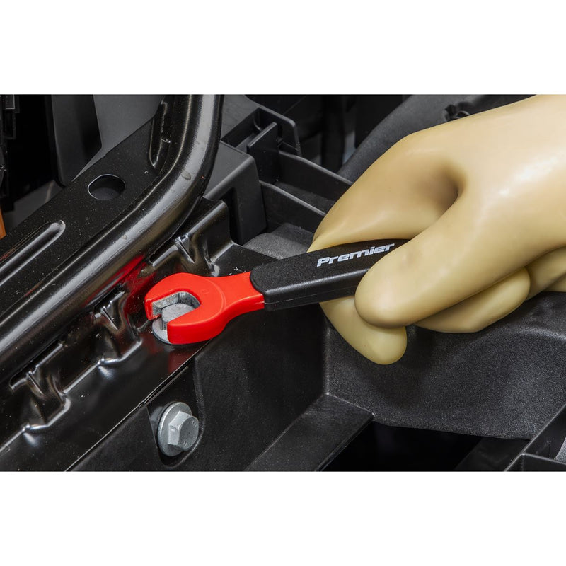 Premier Insulated Open-End Spanner Set with Tool Tray 7pc - VDE Approved Sealey Premier - Dynamic Drive