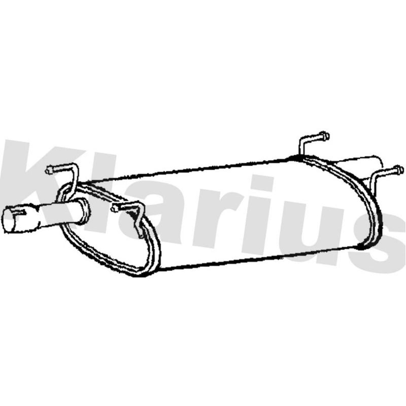 Klarius Box With Centre Pipe Centre fits Iveco Daily III 1999-2007