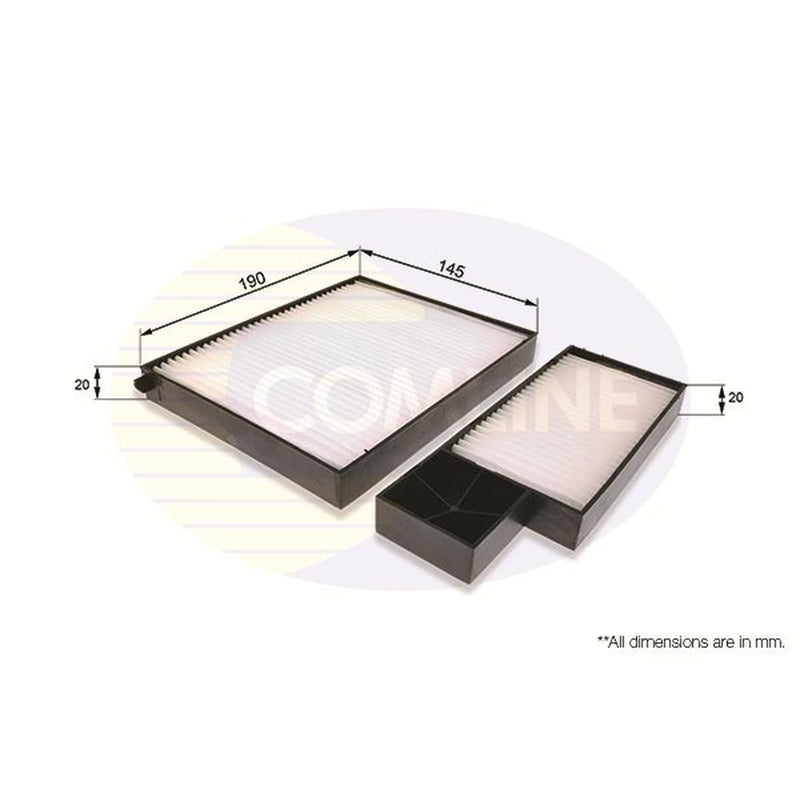 Comline Cabin Air Filter (Pollen Filter) fits Hyundai I30 2007-2012 1.4 1.6 2.0