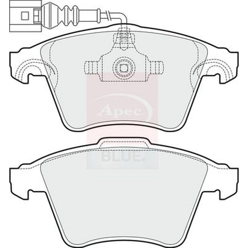 Apec Front Brake Pad Set fits VW Touareg 2003-2010 2.5