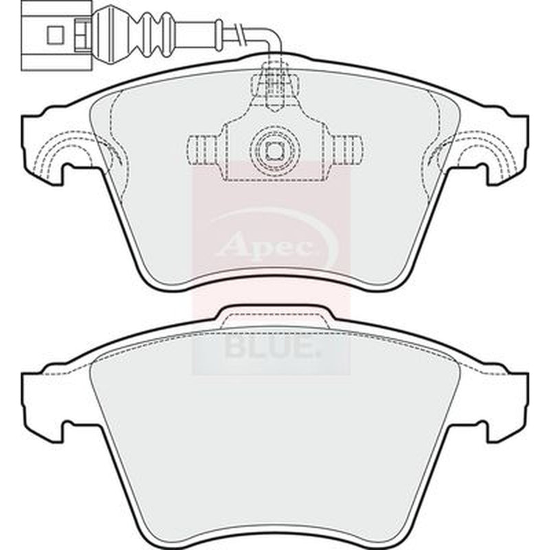 Apec Front Brake Vented Discs & Pads fits VW Touareg 2003-2010 2.5