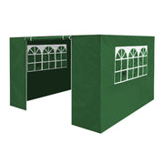 Dellonda Side Walls/Doors/Windows for Gazebo Fits 2 x 2m Models Dark Green Dellonda - Dynamic Drive