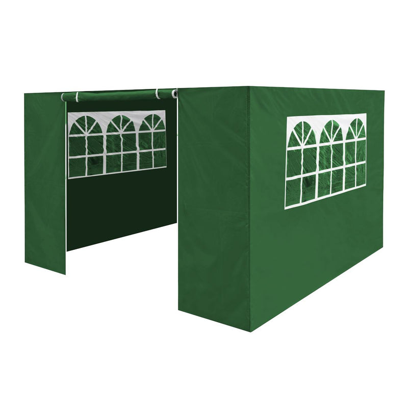 Dellonda Side Walls/Doors/Windows for Gazebo Fits 2 x 2m Models Dark Green Dellonda - Dynamic Drive