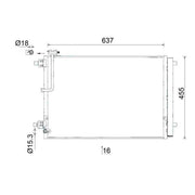 Mahle Air Conditioning Condenser AC 949 000S