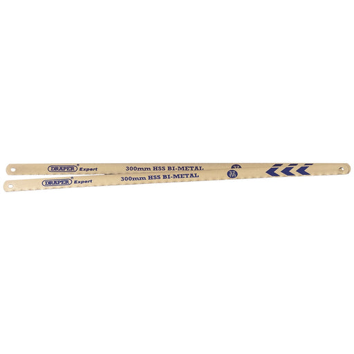 Draper Bi-Metal Hacksaw Blades, 300mm, 32tpi (Pack of 2) 38265 Draper - Dynamic Drive