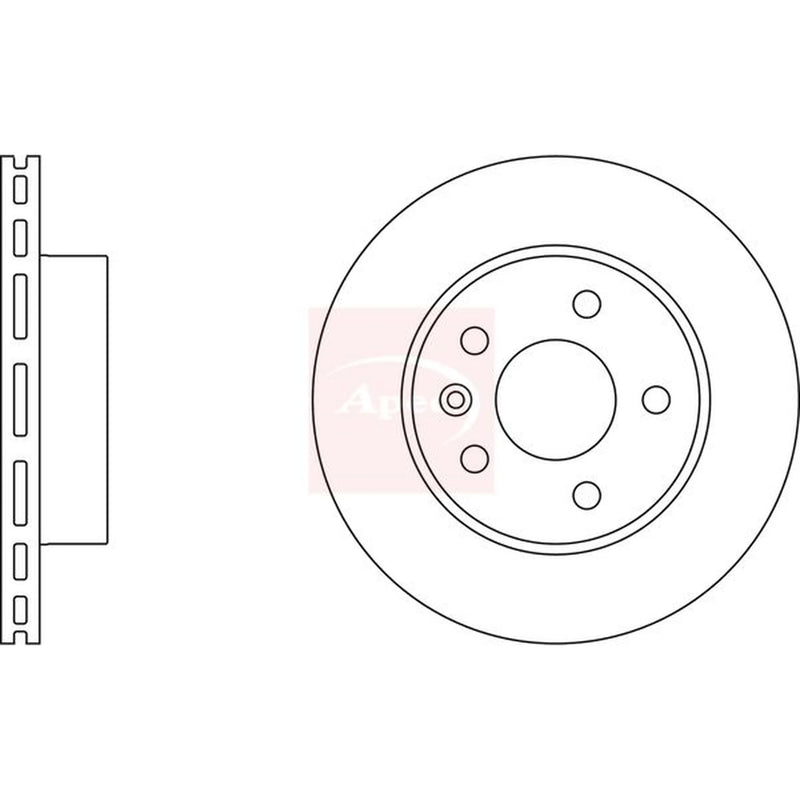 Apec Front Brake Discs DSK682-x2