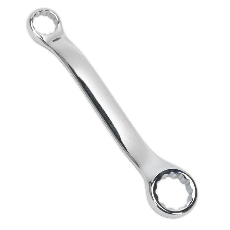 Sealey Offset Stubby Ring Rowing Spanner 10mm x 13mm Double End Rigger Jigger Sealey  - Dynamic Drive