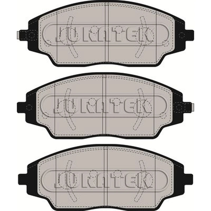 Juratek Front Brake Pad Set fits Chevrolet Aveo 2011-2015 1.2 1.3 1.4 1.6