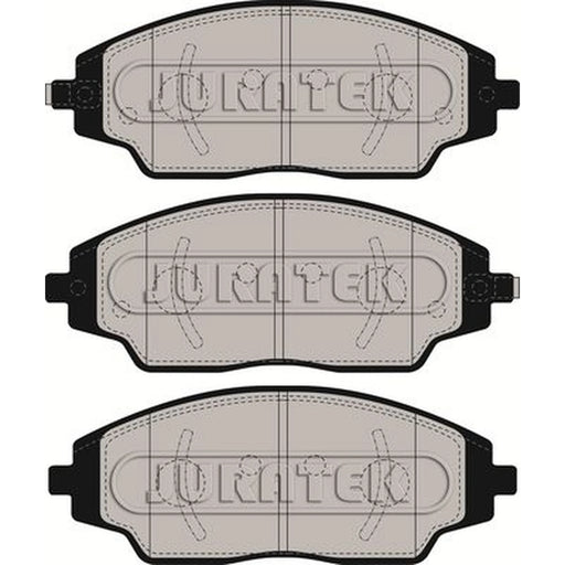 Juratek Front Brake Pad Set fits Chevrolet Aveo 2011-2015 1.2 1.3 1.4 1.6