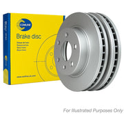 Comline 2 x Vented Rear Brake Discs ADC5233V-x2