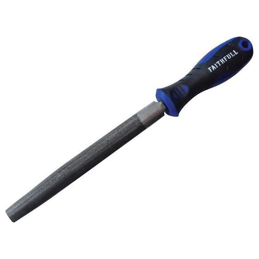 Faithfull Handled Half-Round Second Cut Engineers File 150mm (6in) Faithfull - Dynamic Drive