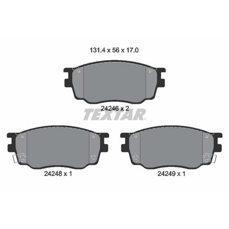 Textar Front Brake Pad Set 2424601