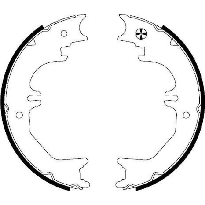 Mintex Parking Brake Shoe Set fits Lexus Lx 1998-2008