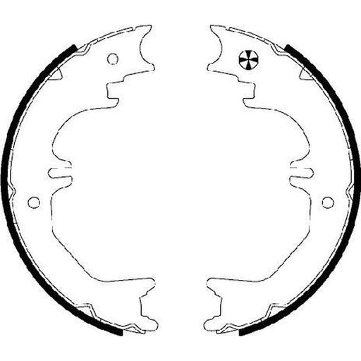 Mintex Parking Brake Shoe Set fits Lexus Lx 1998-2008