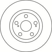 Abtex Front Brake Vented Discs & Pads fits Toyota MR2 III 1999-2007 1.8