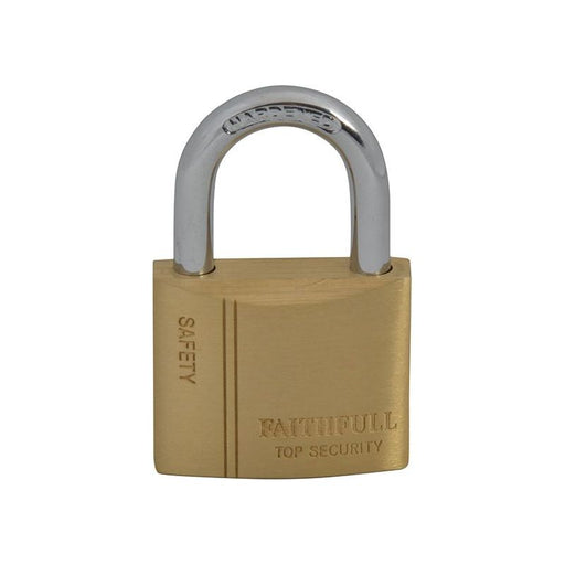 Faithfull Brass Padlock 40mm 3 Keys Faithfull - Dynamic Drive