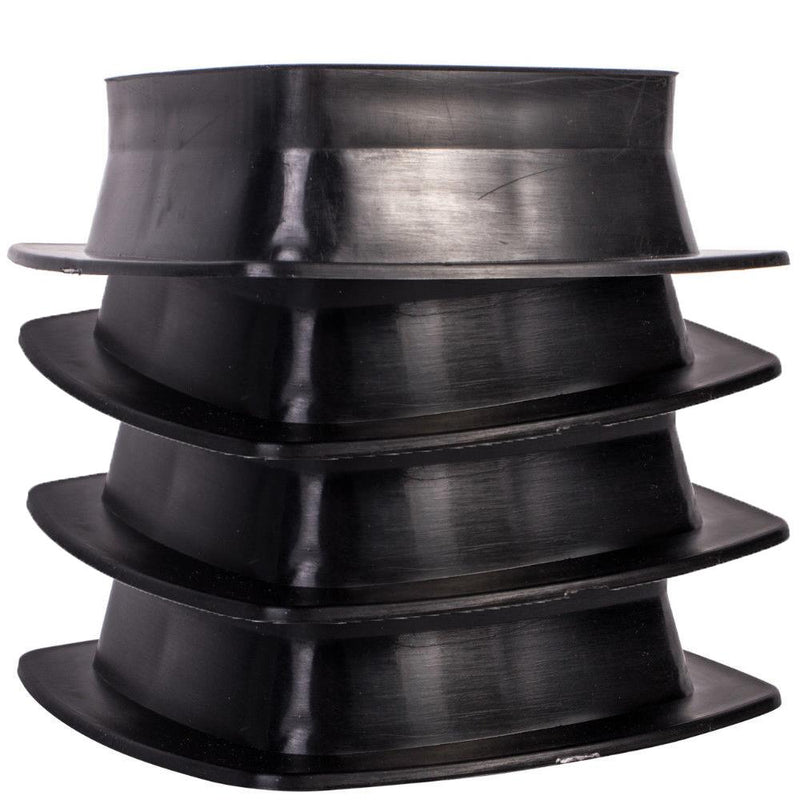 Stak-a-Set 4 Stackable Bases Extend Corner Steady Blocks Jack Up Caravan Trailer Leisurewize  - Dynamic Drive