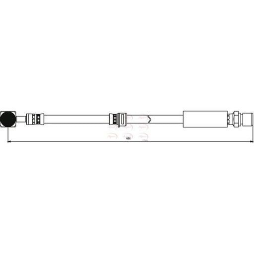 Apec Brake Hydraulic Hose Line Front fits Saab 9-5 1997-2009 1.9 2.0 2.2 2.3 3.0