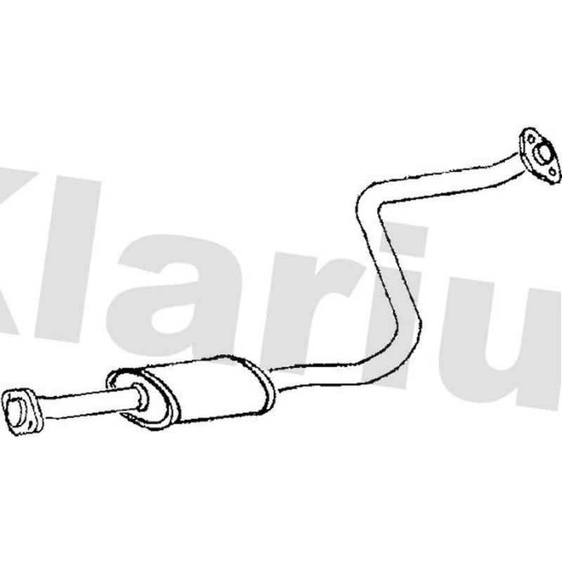 Klarius Box With Centre Pipe Centre fits Mazda Premacy 1999-2005 1.9 2.0