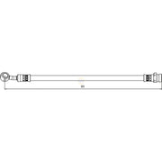NAPA Brake Hydraulic Hose Line Rear Left NBH1416