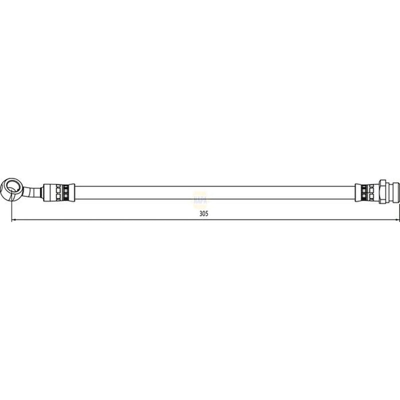 NAPA Brake Hydraulic Hose Line Rear Left NBH1416