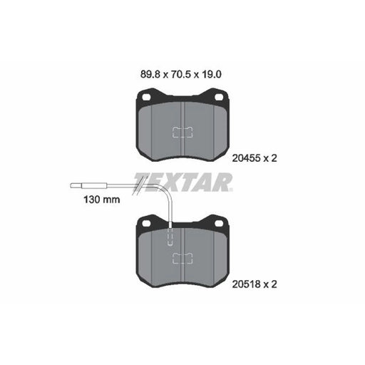 Textar Front Brake Pad Set 2045502