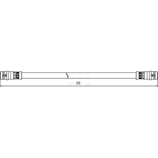 Apec Brake Hydraulic Hose Line Rear HOS4097