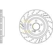 NAPA 2 x Vented Rear Brake Discs NBD5941-x2