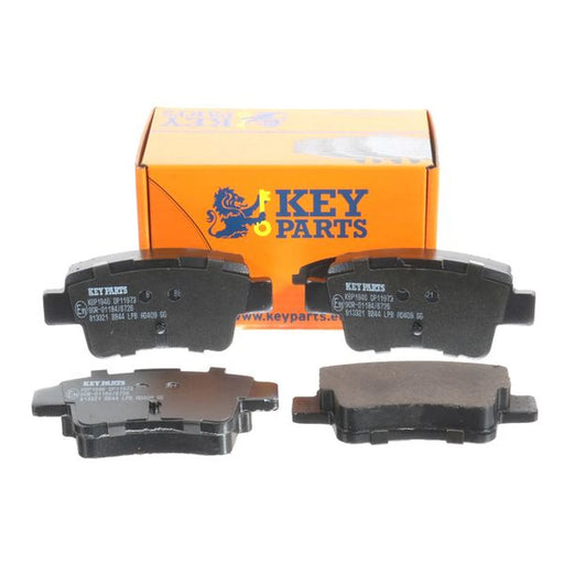Key Parts 4 x Rear Brake Pad Set fits Abarth Grande Punto 2007-2010 1.4