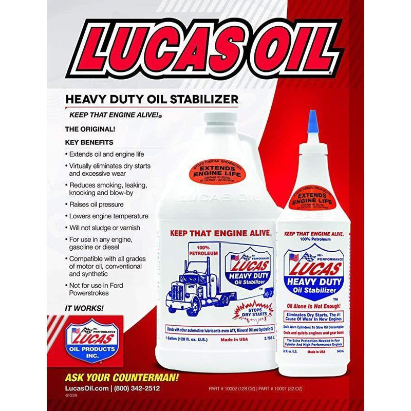 Lucas Heavy Duty Oil Stabilizer Oil Treatment New 1 gallon LUCAS 10002 Lucas Oil - Dynamic Drive
