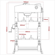 Sealey Premier Premier Hydraulic Floor Type Press 75 Tonne YK759F Sealey Premier - Dynamic Drive