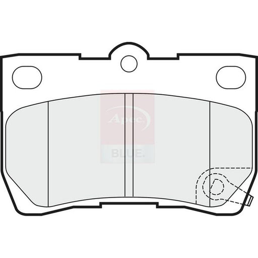Apec Rear Brake Pad Set fits Lexus Gs 2005-2011