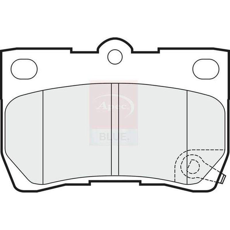 Apec Rear Brake Pad Set fits Lexus Gs 2005-2011