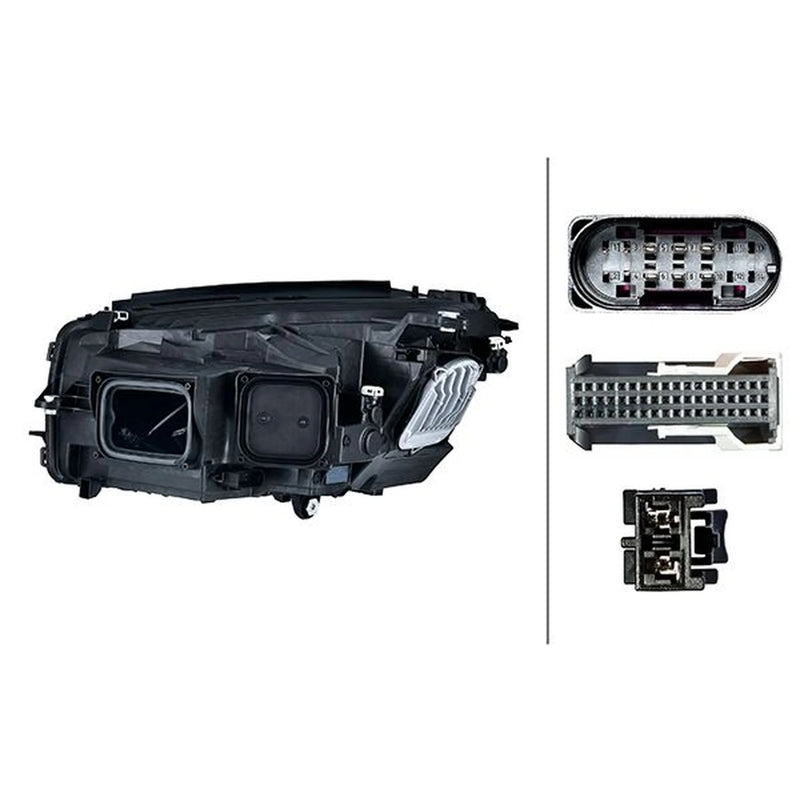 Hella Headlight Headlamp LED Right fits Mercedes-Benz Glc 2015-2022