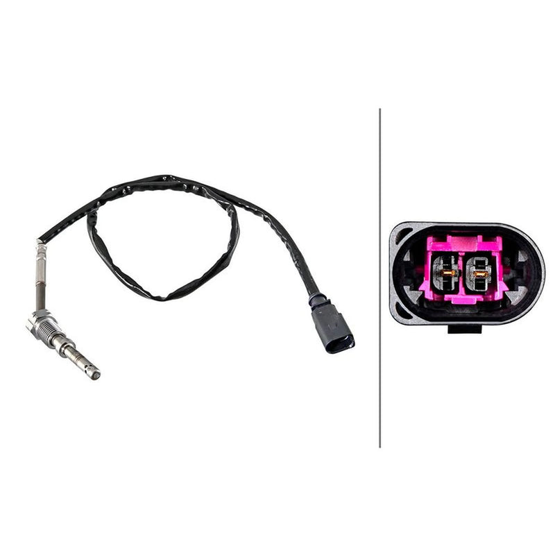 Hella Exhaust Gas Temperature Sensor before exhaust turbocharger fits Audi A3