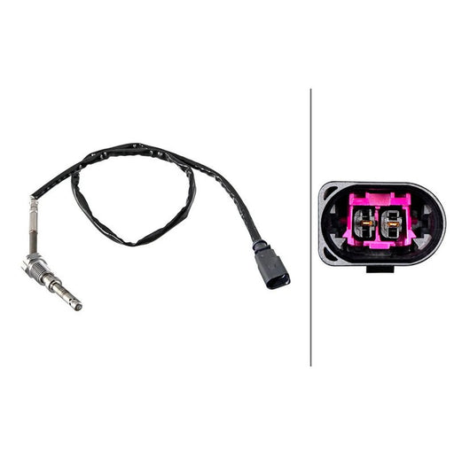 Hella Exhaust Gas Temperature Sensor before exhaust turbocharger fits Audi A3